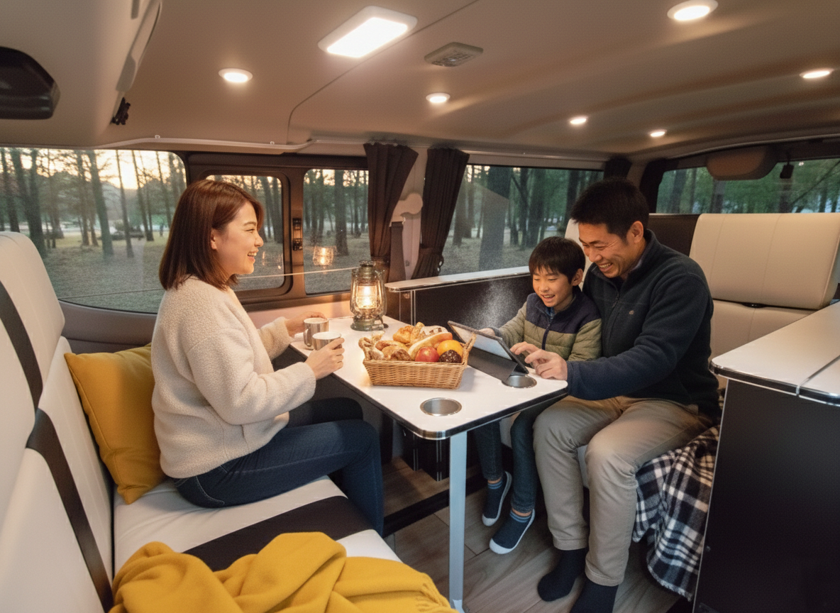 キャンピングカーの車内空間